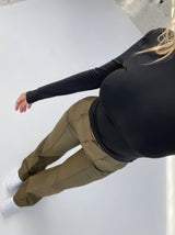 Women’s High-Waist Pants Wide Leg Front Seam – Office Presentations
