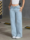 Women's High Waist Wide Leg Denim Jeans Button Fly – Everyday Wear