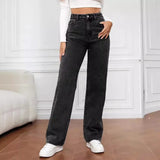 Women's High Waist Wide Leg Denim Jeans – Going Out