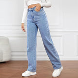 Women's High Waist Wide Leg Denim Jeans – Going Out