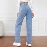 Women's High Waist Wide Leg Denim Jeans – Going Out