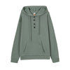 Women's Hoodie Button Placket Long Sleeve Kangaroo Pocket – Daily Streetwear