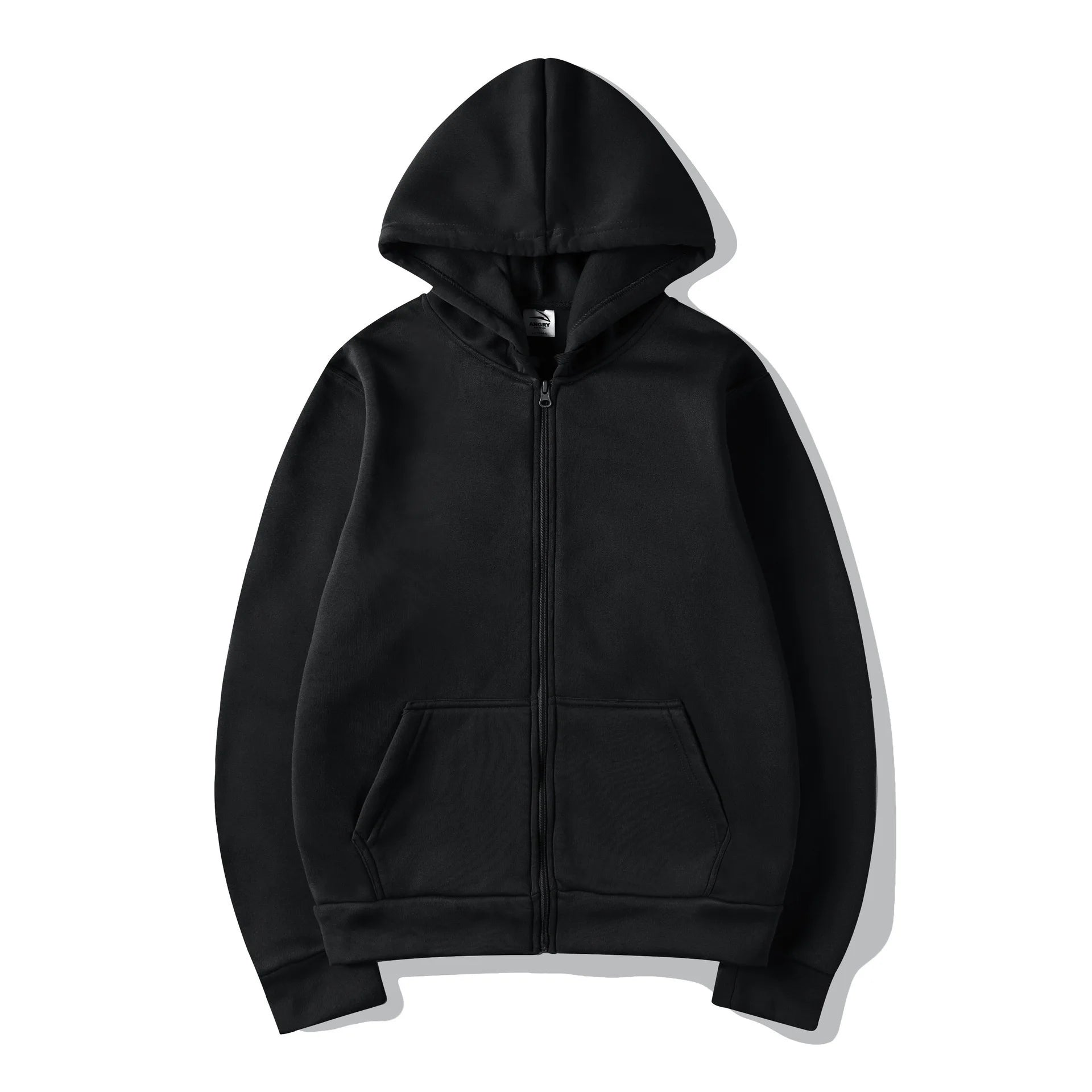 Women's Hoodie Full Zip Front Pocket Ribbed Hem – Everyday Streetwear