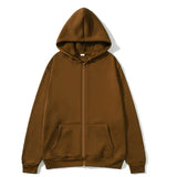 Women's Hoodie Full Zip Front Pocket Ribbed Hem – Everyday Streetwear