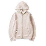 Women's Hoodie Zip Front Long Sleeve Kangaroo Pocket – Daily Streetwear