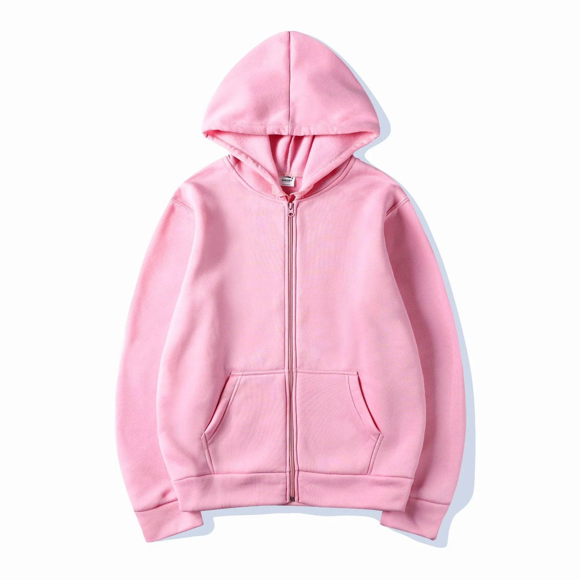 Women's Hoodie Zip Front Long Sleeve Kangaroo Pocket – Daily Streetwear