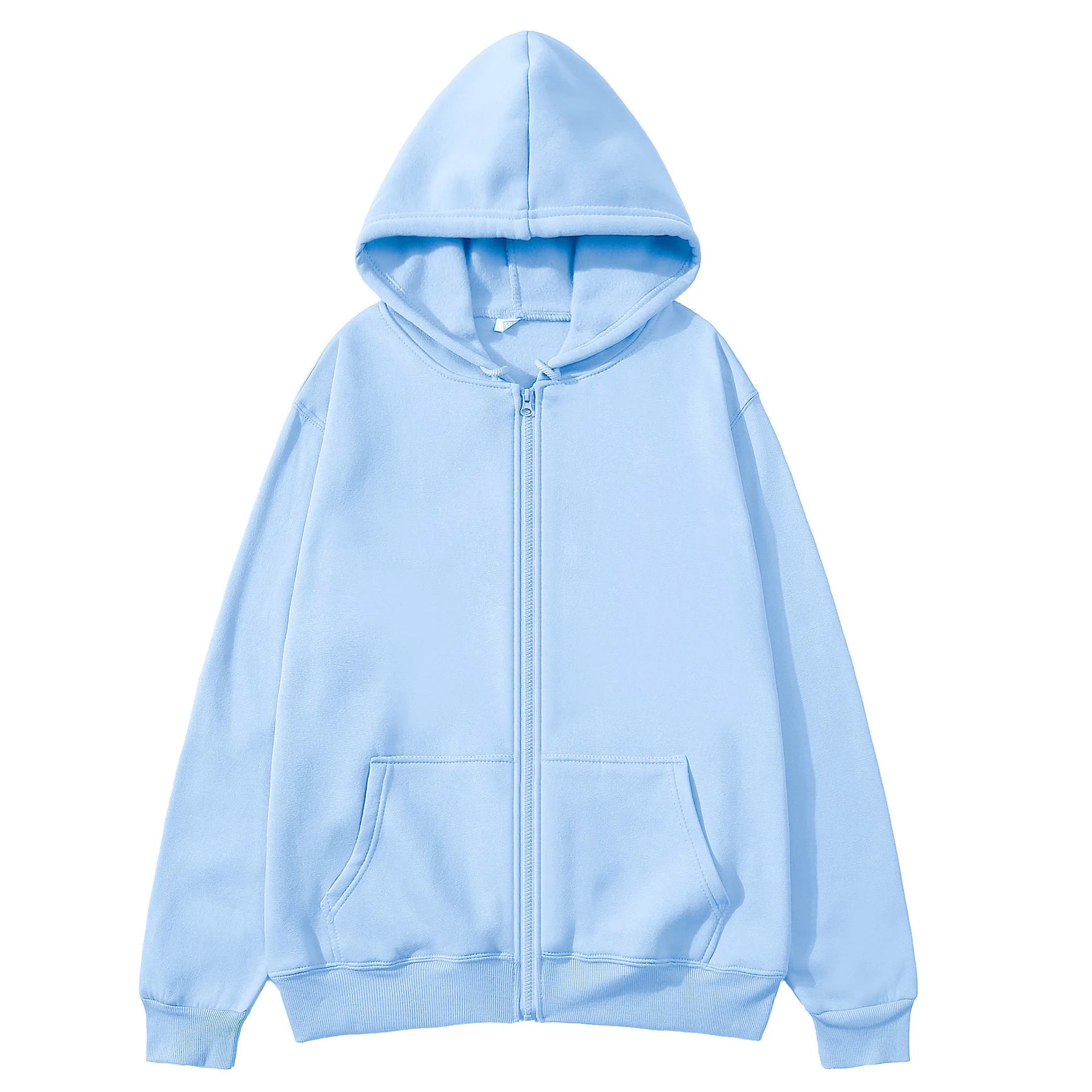 Women's Hoodie Zip Front Long Sleeve Kangaroo Pocket – Daily Streetwear