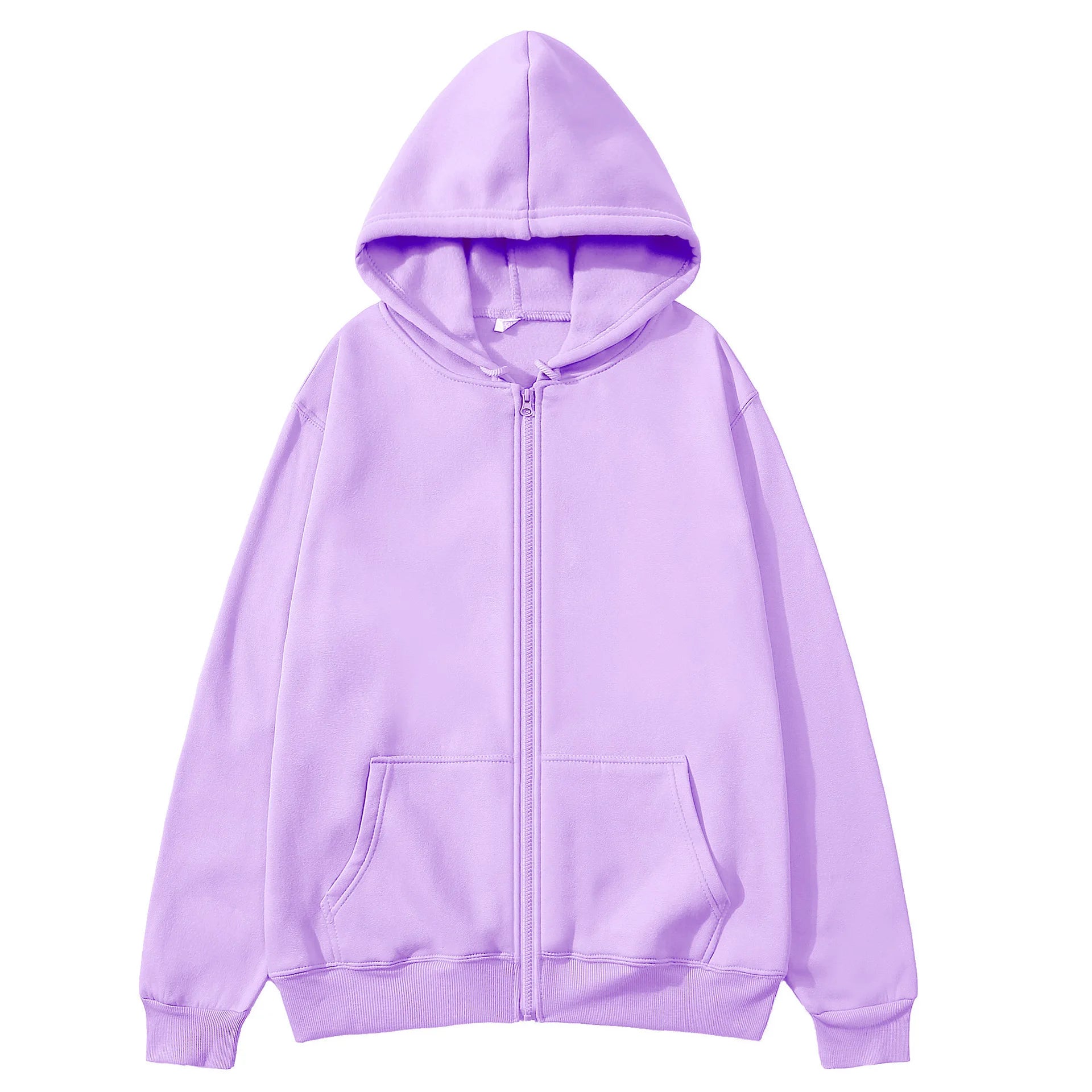 Women's Hoodie Zip Front Long Sleeve Kangaroo Pocket – Daily Streetwear