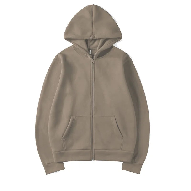 Women's Hoodie Zip Front Long Sleeve Kangaroo Pocket – Daily Streetwear