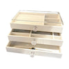 Women's Jewelry Box Layered Clear Lid Drawers Compartments – Vanity Display