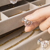 Women's Jewelry Box Layered Clear Lid Drawers Compartments – Vanity Display