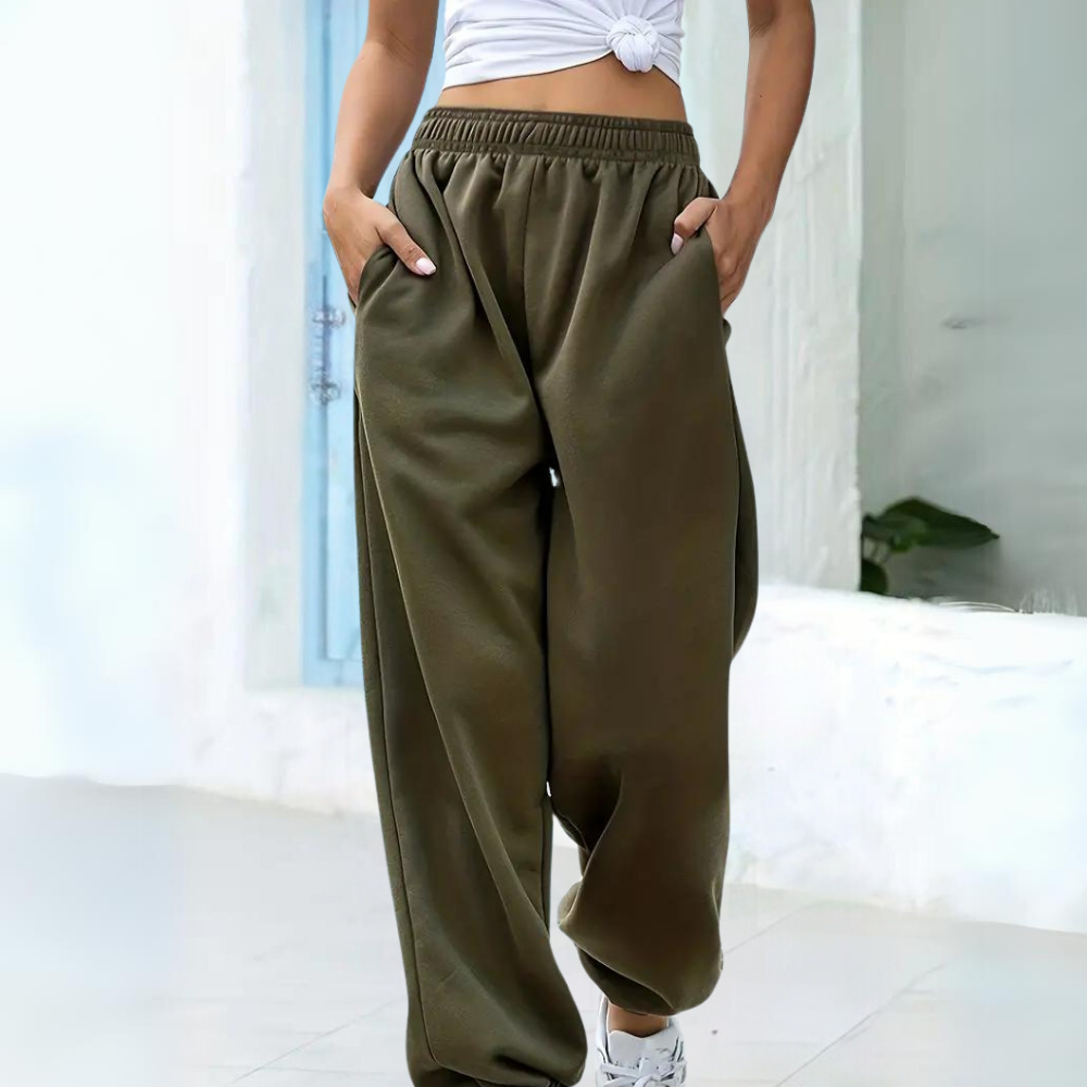 Women's Jogger Sweatpants Elastic Waist Tapered – Jogging Wear