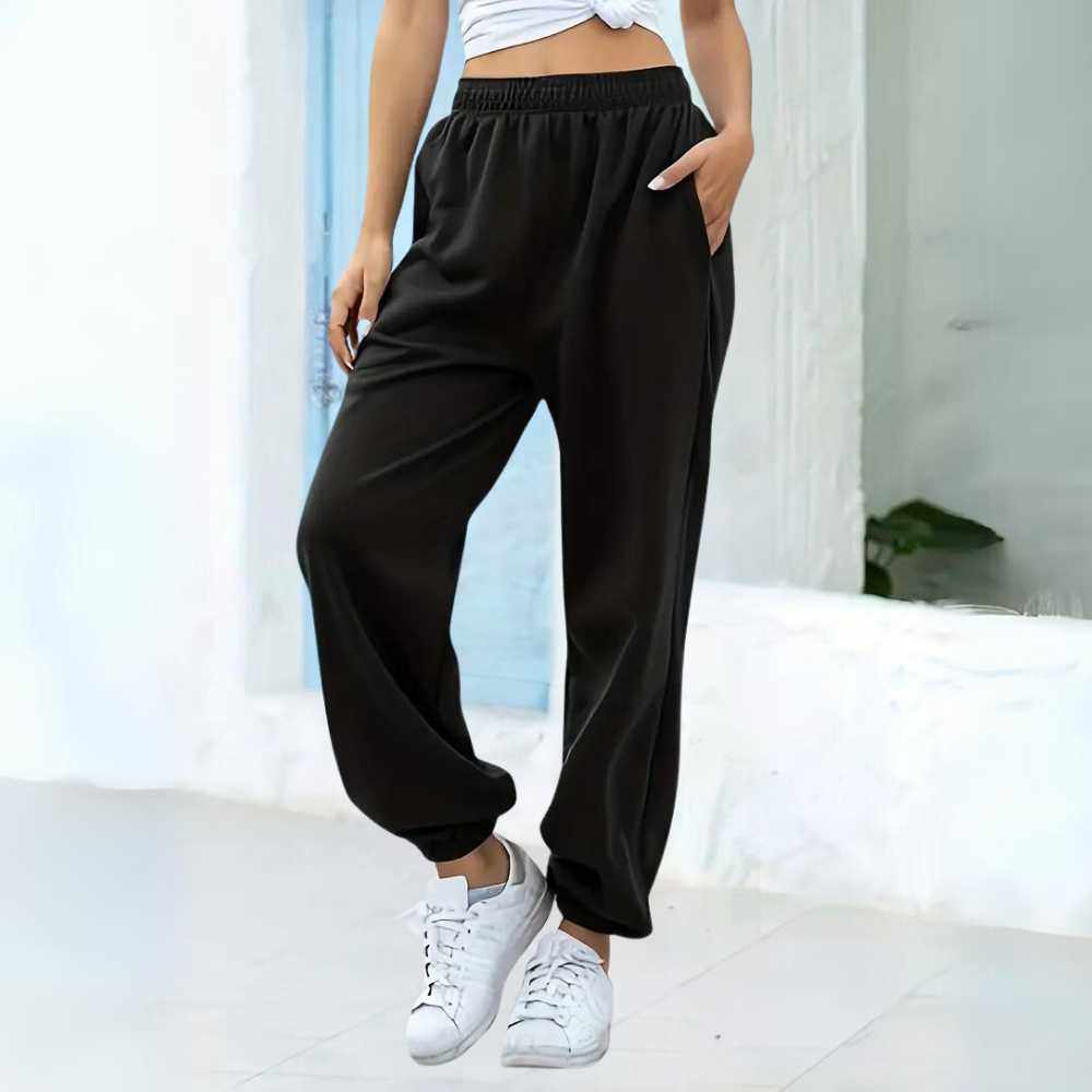 Women's Jogger Sweatpants Elastic Waist Tapered – Jogging Wear