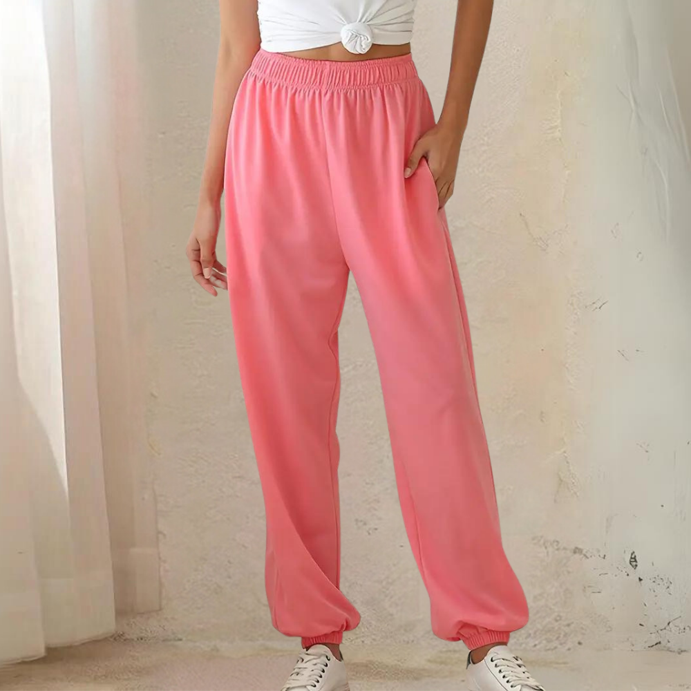 Women's Jogger Sweatpants Elastic Waist Tapered – Jogging Wear