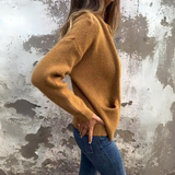Women's Knit Cardigan Long Sleeve High Collar Zip Front – Daytime Gathering