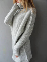 Women's Knit Sweater High Neck Long Sleeve – Cold Season Wear