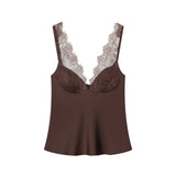 Women's Lace Trim Camisole Top Spaghetti Strap – Date Night
