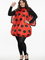 Women's Ladybug Costume Polka Dot Winged Sleeveless – Halloween Parade