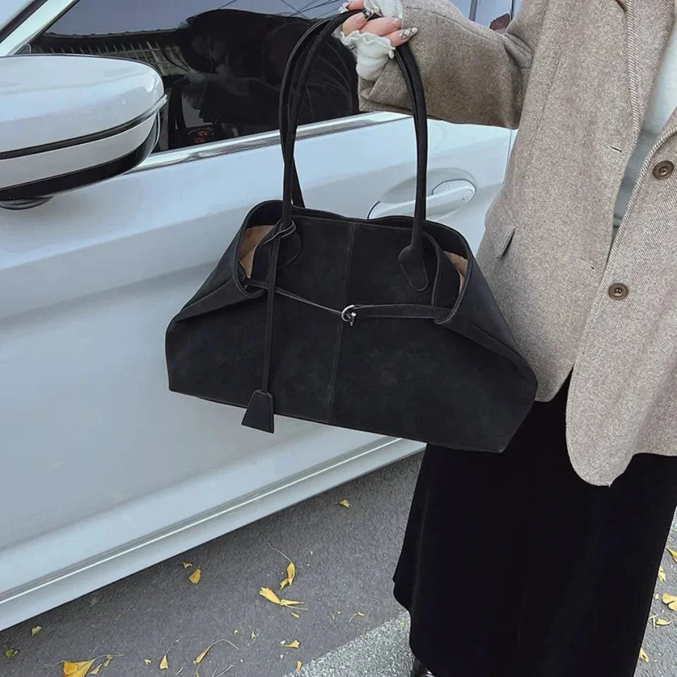 Women's Large Slouchy Tote Bag Trapezoid Snap Button – Everyday Boho