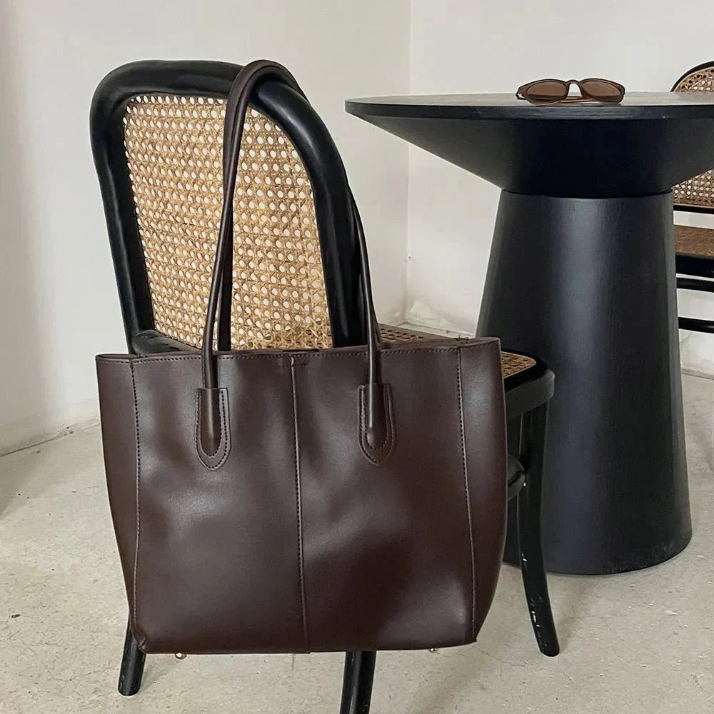Women's Large Structured Tote Bag Shoulder Handles – Work