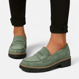 Women’s Loafers Slip-On Vamp Strap Lug Sole – Museum Visit