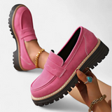 Women’s Loafers Slip-On Vamp Strap Lug Sole – Museum Visit