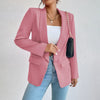 Women's Longline Blazer Open Front Long Sleeve - Work Office