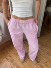 Women's Lounge Pants Full Length Side Pockets Gathered Edge – Indoor Leisure