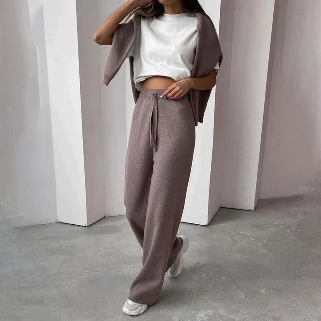 Women's Loungewear Set Turtleneck Long Sleeve Pants – Home Retreat