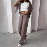 Women's Loungewear Set Turtleneck Long Sleeve Pants – Home Retreat
