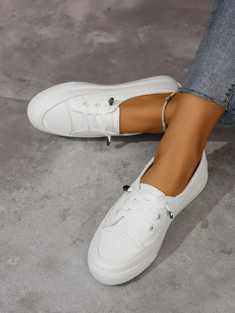 Women's Low Top Sneakers Closed Toe Lace Up – Night Out