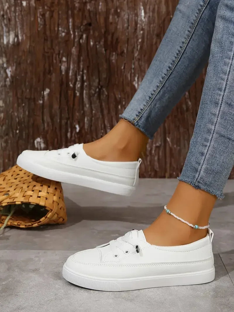 Women's Low Top Sneakers Closed Toe Lace Up – Night Out
