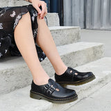 Women's Mary Jane Shoes Closed Toe Double Buckle Strap Raised Sole – Casual Wear