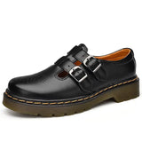 Women's Mary Jane Shoes Closed Toe Double Buckle Strap Raised Sole – Casual Wear