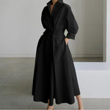 Women's Maxi Dress Collared V Neck Elbow Sleeve – Daytime Events