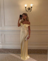 Women's Maxi Dress Off Shoulder Fitted Backless – Wedding Guest