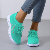 Women's Mesh Knit Sneakers Lace Up Thick Sole – Everyday Sport Style