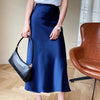 Women's Midi Skirt High Waist A Line – Casual Wear