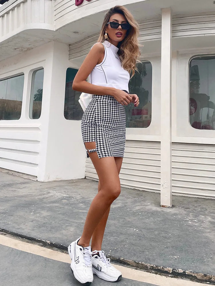 Women's Mini Skirt High Waist Straight – Night Out