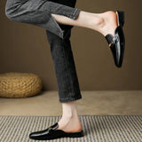 Women's Mule Loafers Closed Toe Slip On – Going Out