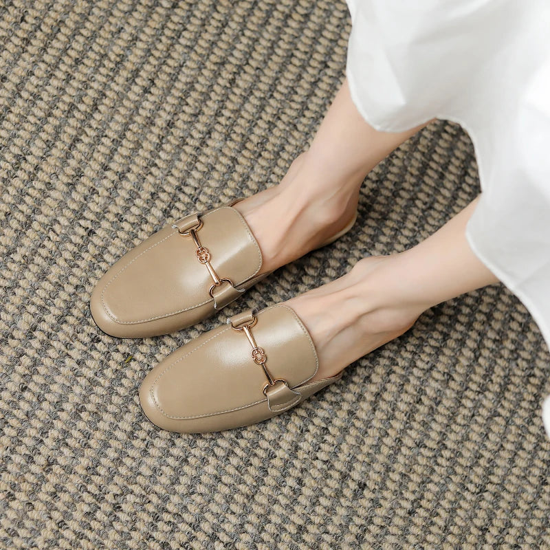 Women's Mule Loafers Closed Toe Slip On – Going Out