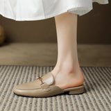 Women's Mule Loafers Closed Toe Slip On – Going Out