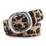 Women's Oval Buckle Belt Flat Strap – Office Wear