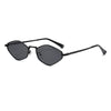 Women's Oval Sunglasses Angular Slim Frame Tinted Lens – Going Out