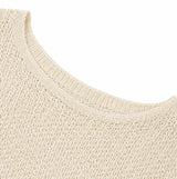 Women's Oversized Top Textured Round Neck Draped Hem – Art Fair