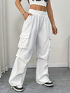 Women's Parachute Pants Cargo Pocket Drawstring Wide Leg – Night Out