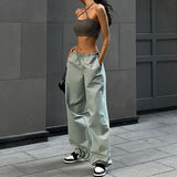 Women's Parachute Pants Wide Leg Elastic Waist – Going Out