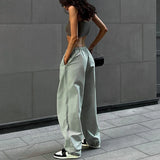 Women's Parachute Pants Wide Leg Elastic Waist – Going Out
