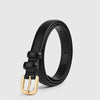 Women's Pin Buckle Belt Narrow Strap Square Buckle – Casual Outfit Accessory