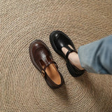 Women's Platform Mary Jane Shoes Closed Toe T-Strap – Casual Wear